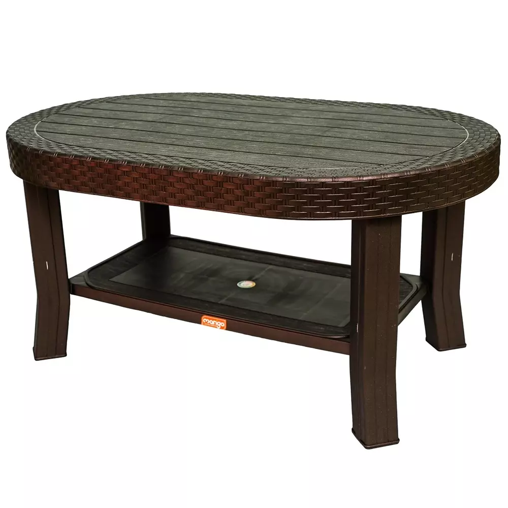 Mango SAFFRON Centre Table Polypropylene Plastic 558.8x889x431.8 mm Weather Brown