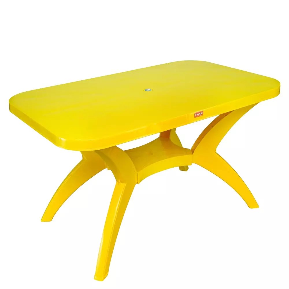 Mango PARTY Dining Table Polypropylene Plastic 762x1219.2x711.2 mm Mango Yellow