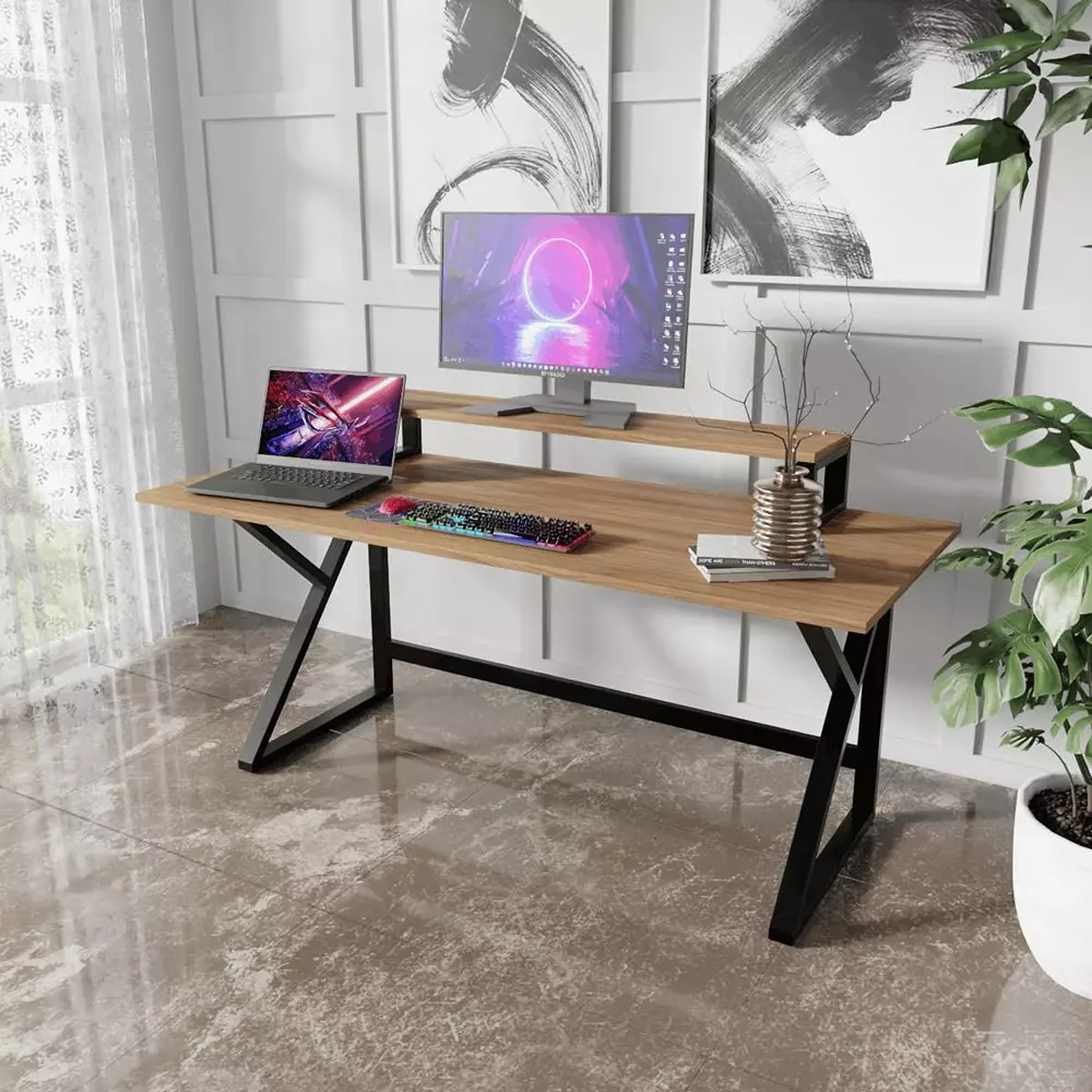 generic-meja-computer-desk-with-monitor-standriser-beige-color-metal-frame-and-engineered-wood-top-for-home-office-rlst05bg_n