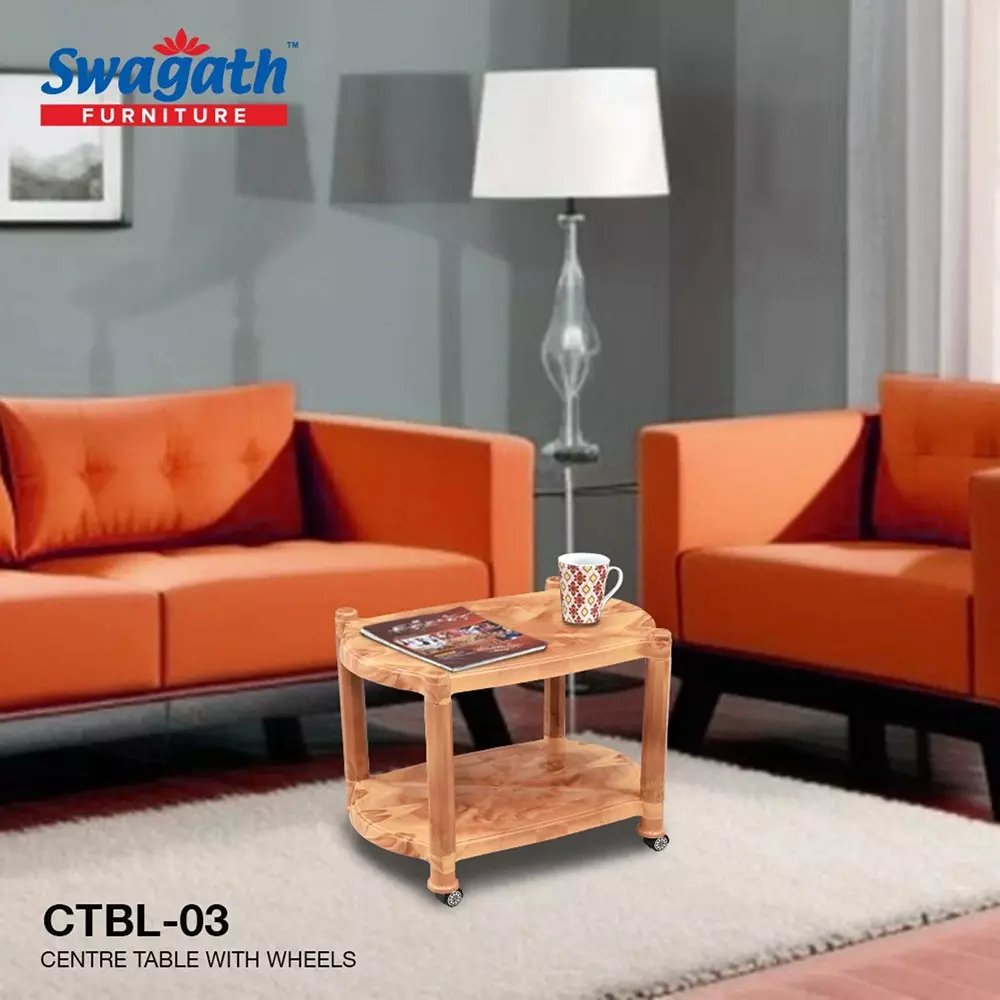 swagath-wheel-type-2-shelves-plastic-coffee-table-sandal-wood-for-cafe-home-living-room-ctbl-03-sw-5-pack-of-5