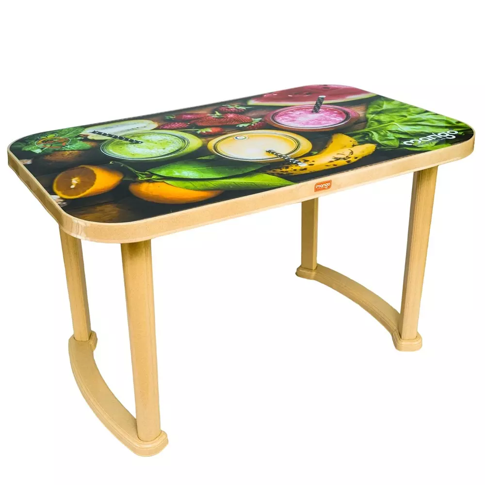 Mango Deluxe BUFFET (JUICE) Dining Table 762x1219.2x711.2 mm, Marble Beige