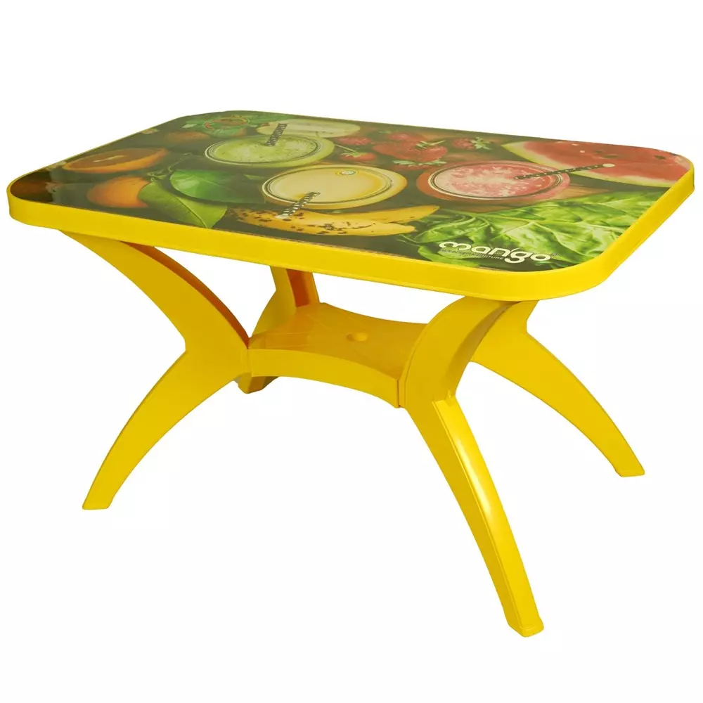 Mango Deluxe PARTY (JUICE) Dining Table 762x1219.2x711.2 mm, Mango Yellow