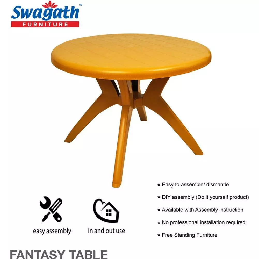 swagath-cross-leg-dining-table-round-shape-100x72-cm-amber-gold-4-seater-for-home-garden-cafeteria-use-fantasy