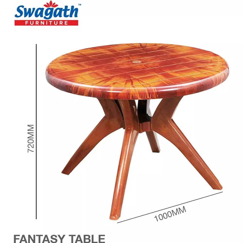 swagath-cross-leg-dining-table-round-shape-100x72-cm-teak-wood-4-seater-for-home-garden-cafeteria-use-fantasy