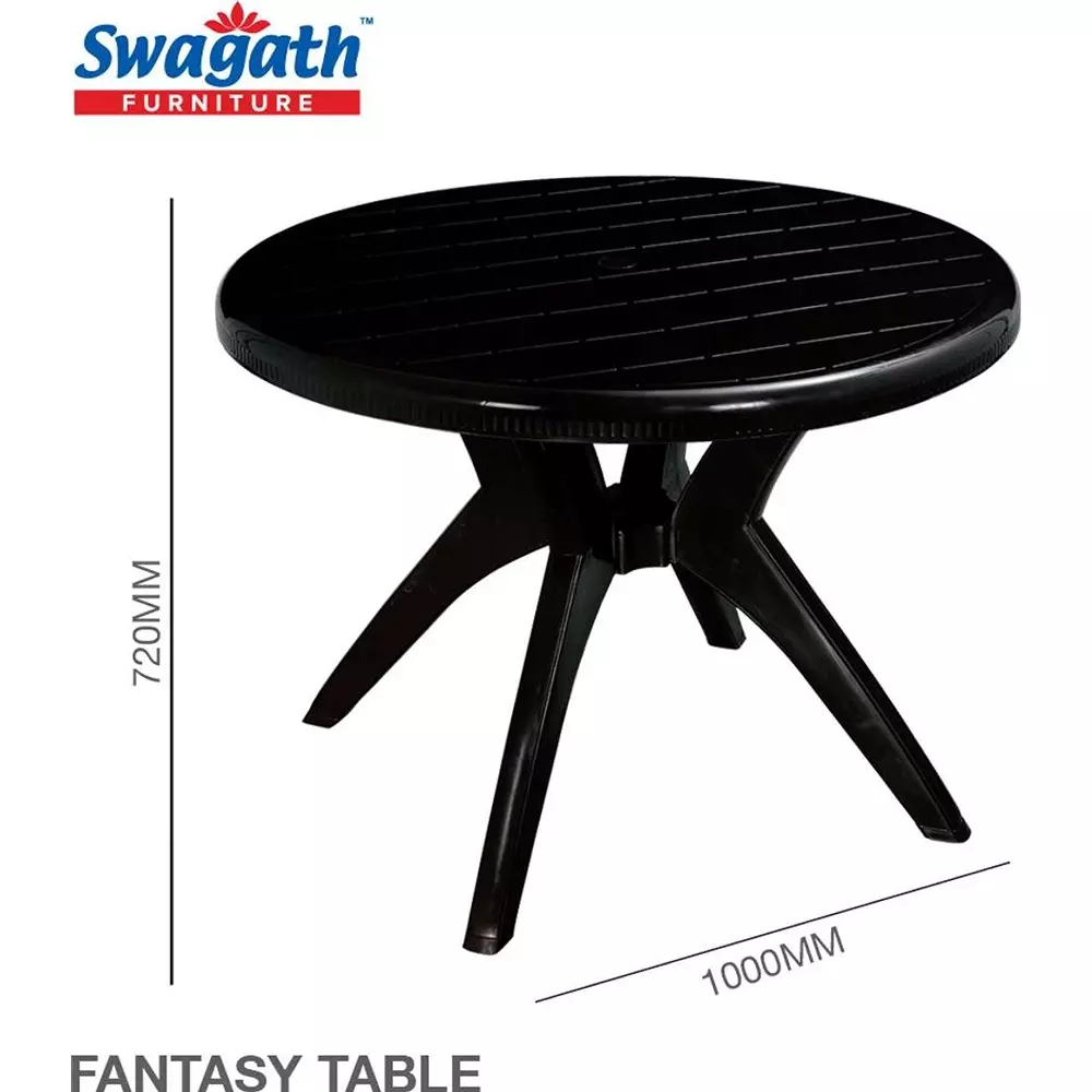 swagath-cross-leg-dining-table-round-shape-100x72-cm-black-4-seater-for-home-garden-cafeteria-use-fantasy