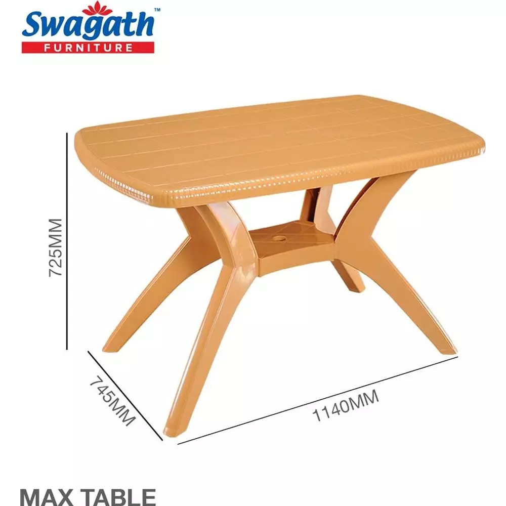 swagath-cross-leg-dining-table-square-shape-114x745x725-cm-amber-gold-4-seater-for-home-garden-cafeteria-use-max