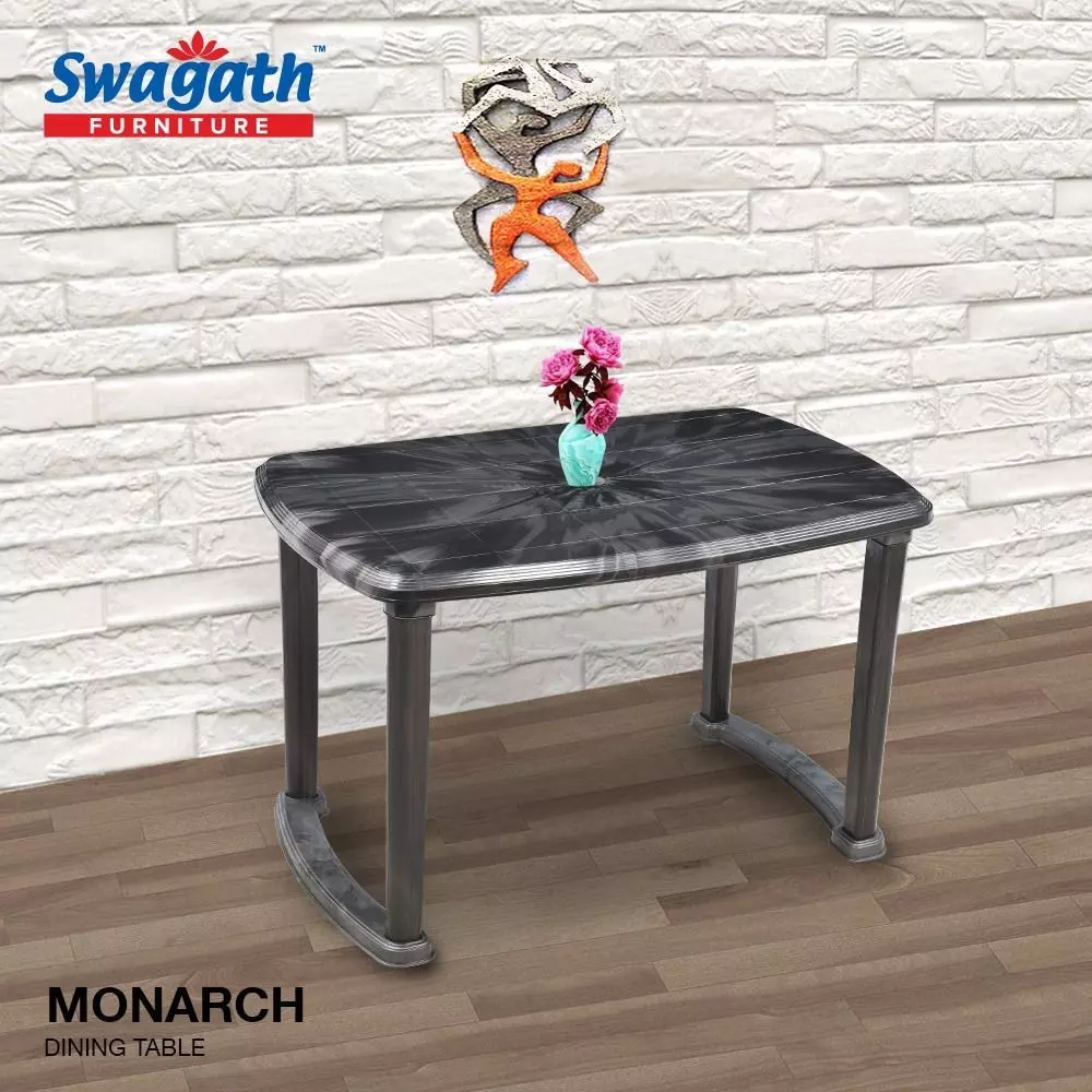 swagath-4-seater-plastic-dining-table-silver-black-color-for-indoor-and-outdoor-use-monarch