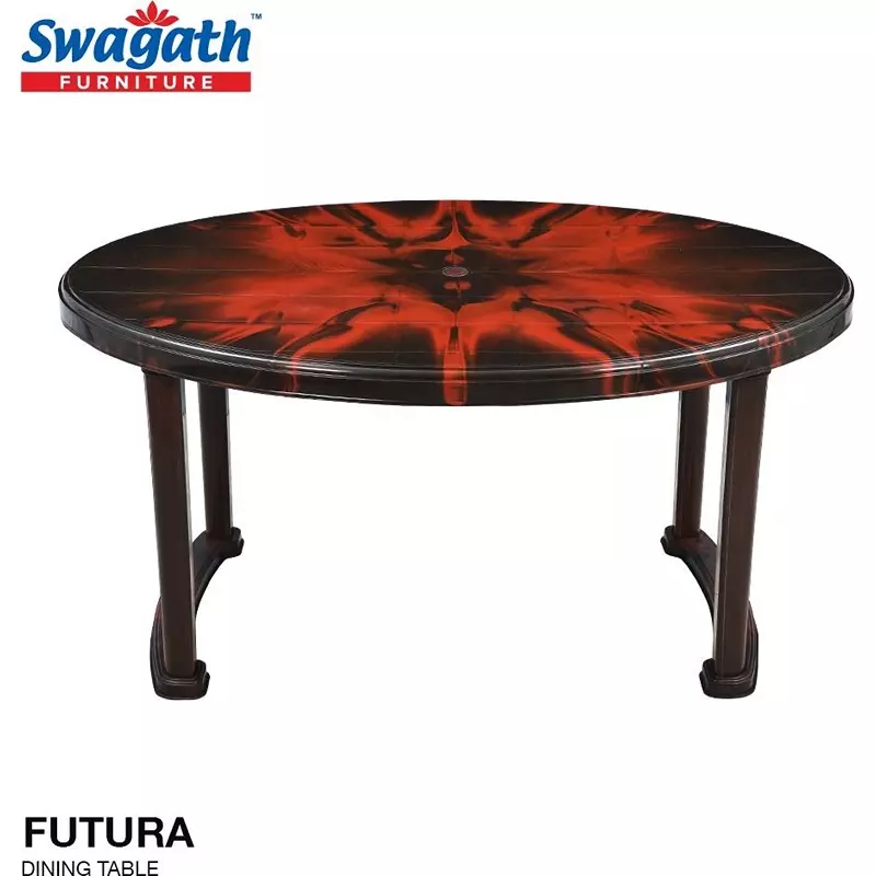 swagath-6-seater-plastic-dining-table-rose-wood-color-for-cafe-home-and-dining-area-use-futura