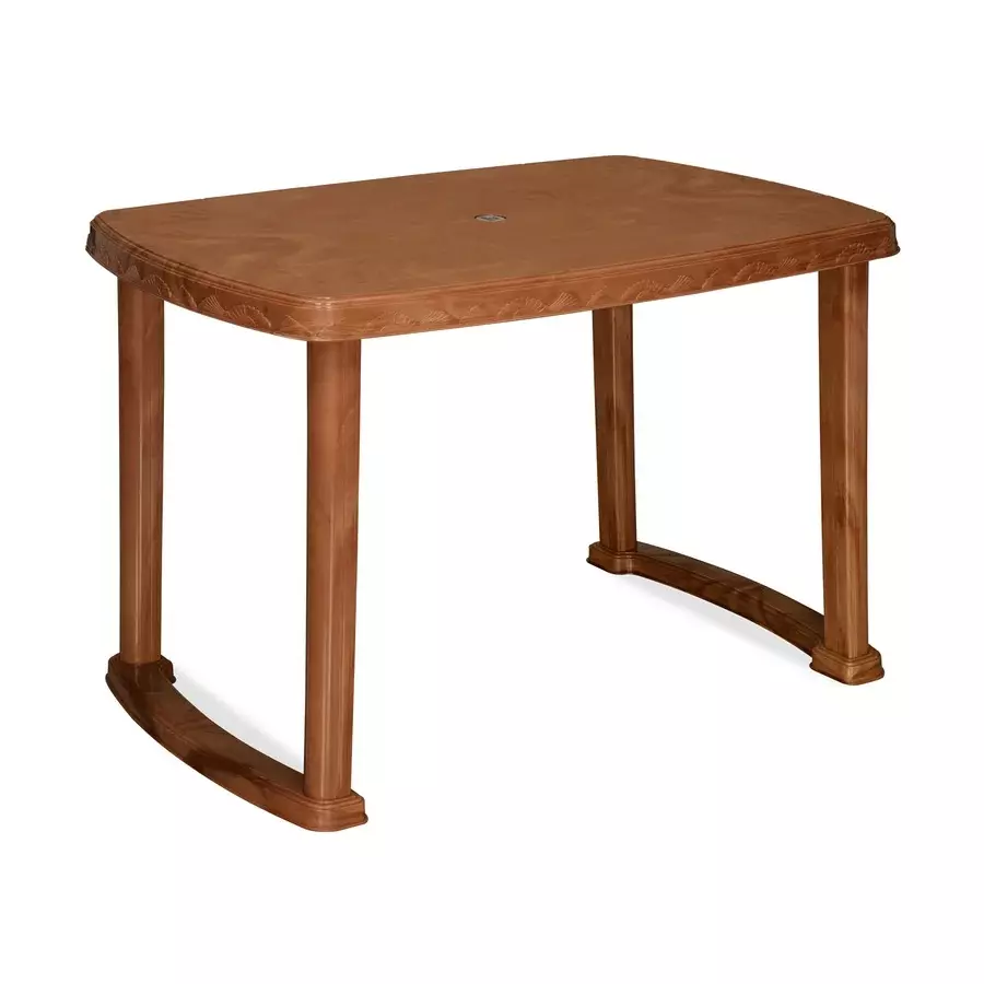 Nilkamal Shahenshah/p Dining Table Powder Coated Pear Wood Plastic 114x73x74 cm for Home & Office Use