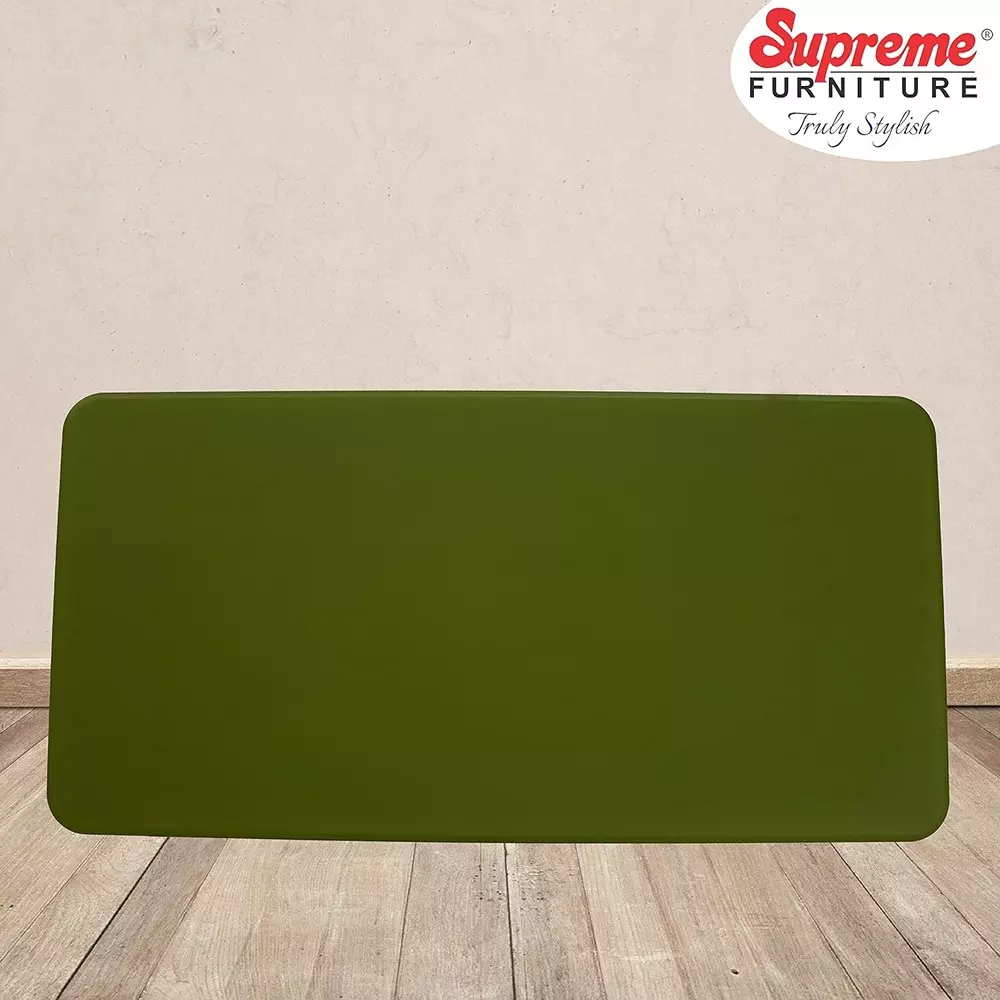 SUPREME Dollar Classic Foldable Table 604.52 mm (23.8 inch) Depth Rectangle Mehandi Green 7.5 Kg