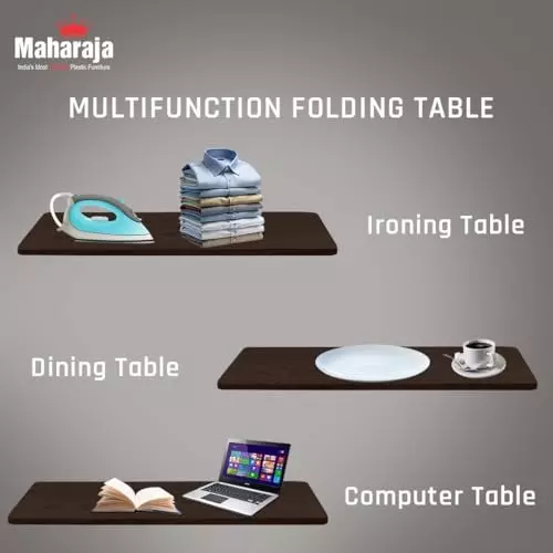 maharaja-premium-taxture-multifunction-folding-table-wooden-with-x-shaped-metal-legs-dark-brown