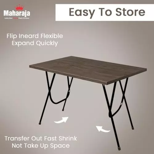 maharaja-premium-taxture-multifunction-folding-table-wooden-with-x-shaped-metal-legs-light-grey