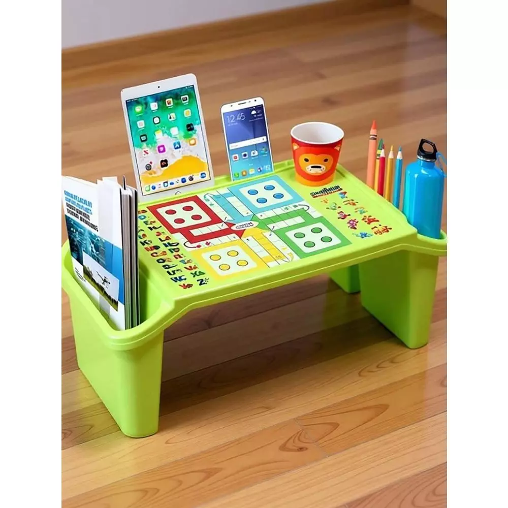 swagath-kids-activity-study-table-rectangle-shape-31x58x22-cm-plastic-green-for-home-school-use-playdesk