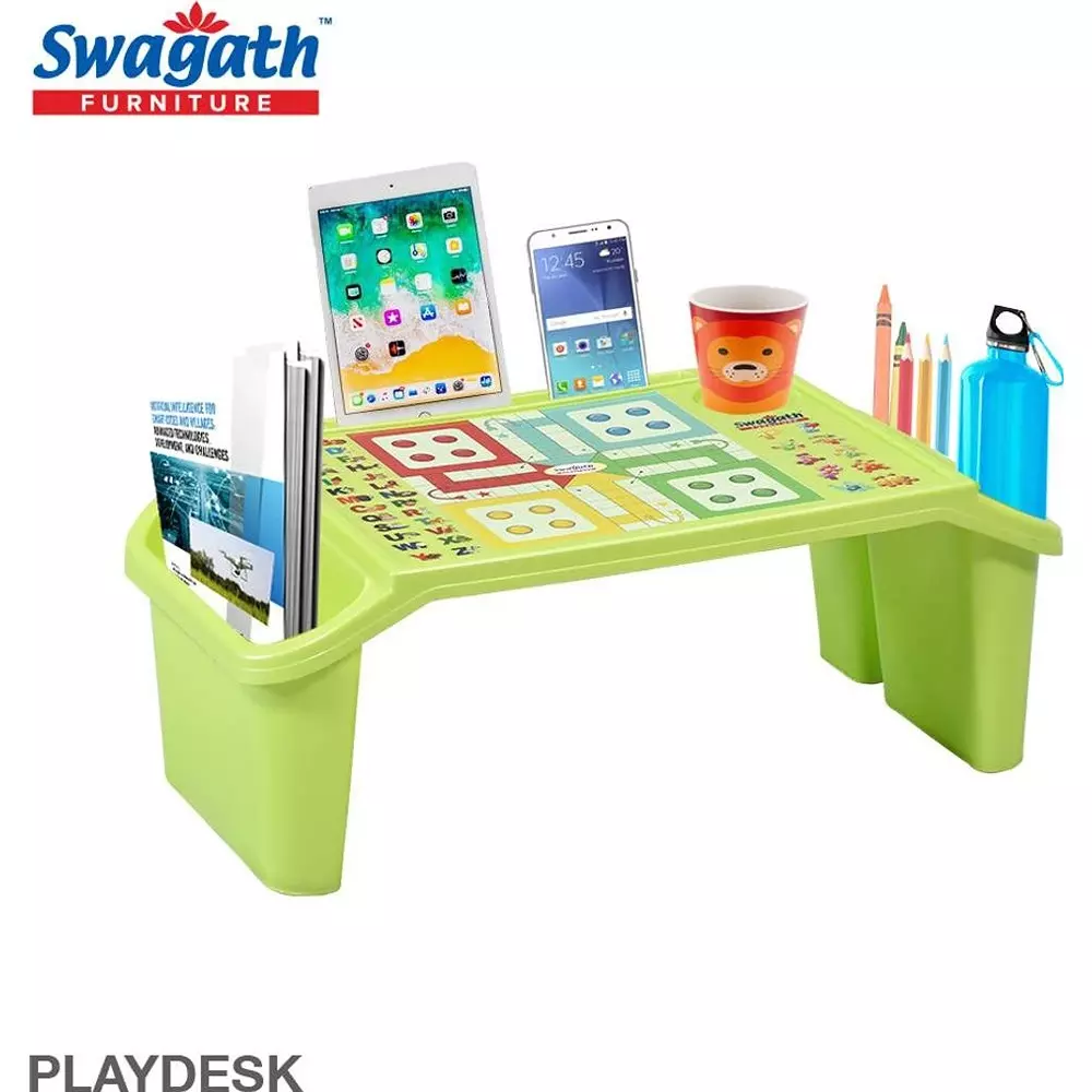 swagath-kids-activity-study-table-rectangle-shape-31x58x22-cm-plastic-green-for-home-school-use-playdesk