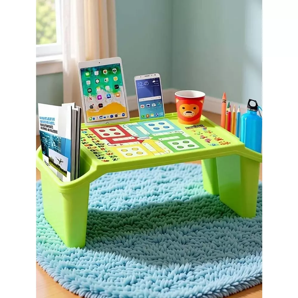 swagath-kids-activity-study-table-rectangle-shape-31x58x22-cm-plastic-green-for-home-school-use-playdesk