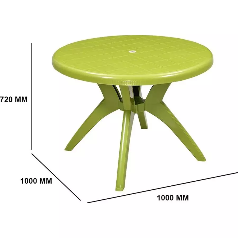 swagath-cross-leg-dining-table-round-shape-100x72-cm-mehendi-green-4-seater-for-home-garden-cafeteria-use-fantasy