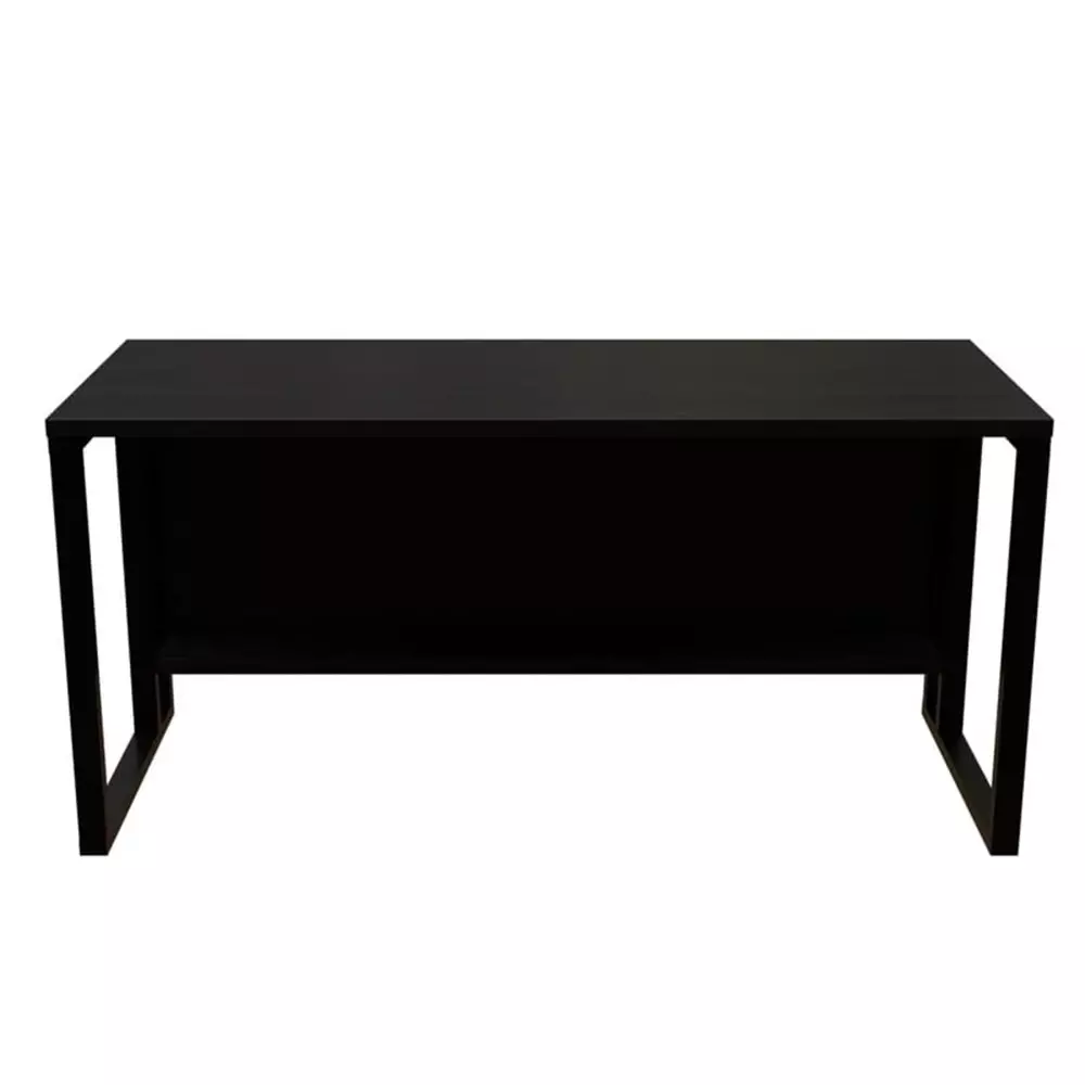 GENERIC Cosmo Computer Table with Closed Leg Brown Color Metal Frame and Engineered Wood Top for Home & Office, RLSR018B