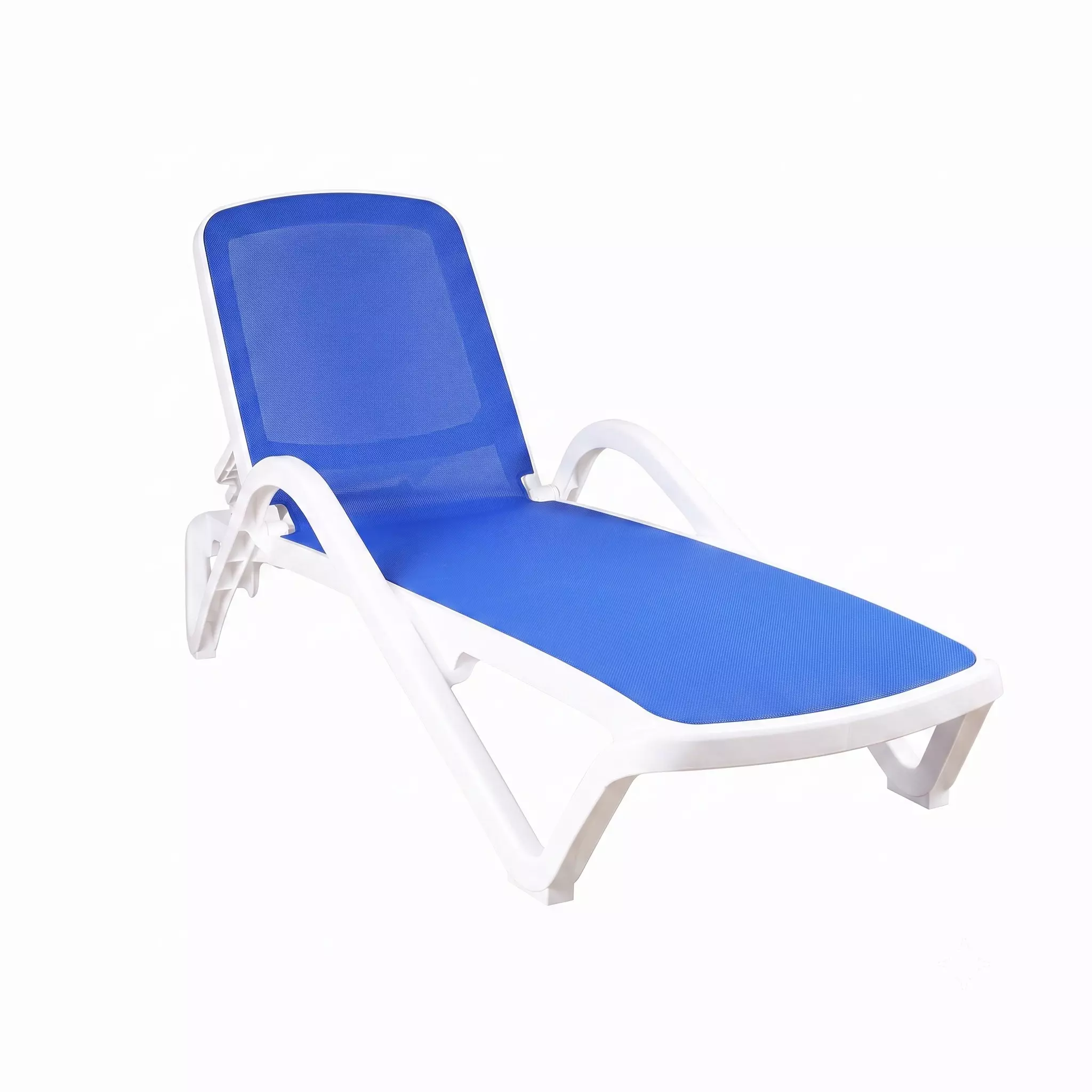Italica Premium Sun Lounger Blue and White Color, 8106