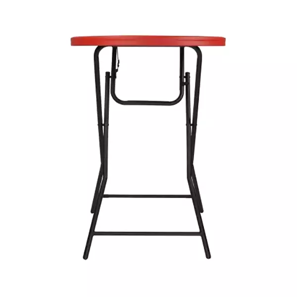 SUPREME Cafe Plastic Round Foldable Table Red