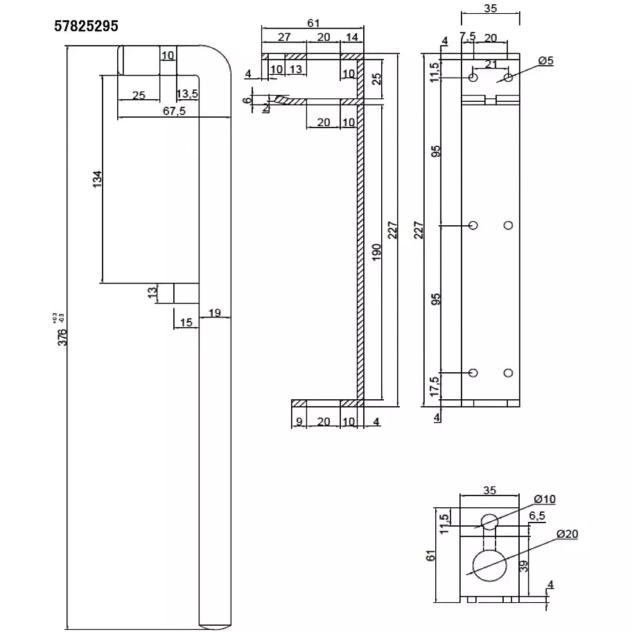 monotaro-gate-drop-bolt-stainless-steel-380-mm-380