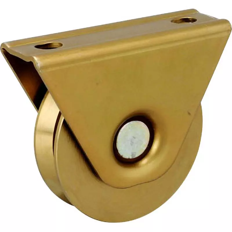 MonotaRO Door Roller Iron V-Groove Type mass 790 g Wheel Width 20.0 mm mounting screw spacing 68.0 mm, No.80