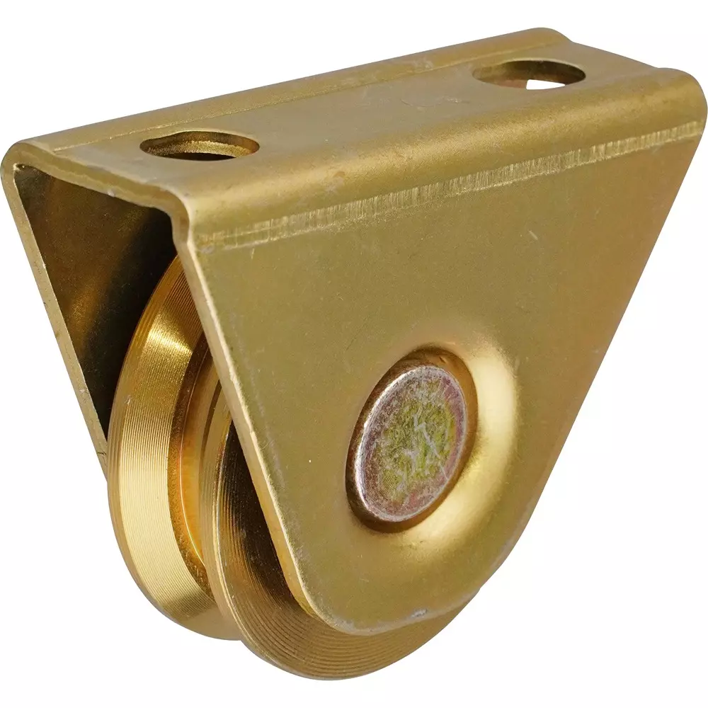 MonotaRO Door Roller Iron V-Groove Type mass 274 g Wheel Width 14.5 mm mounting screw spacing 44.0 mm, No.50