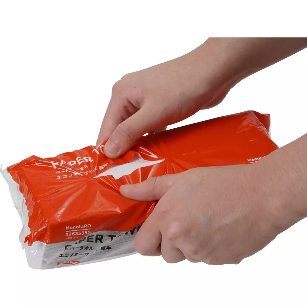monotaro-paper-hand-towel-thick-type-sheet-size-220x170-mm-basis-weight-420-gm-economy-pack-of-200-pcs
