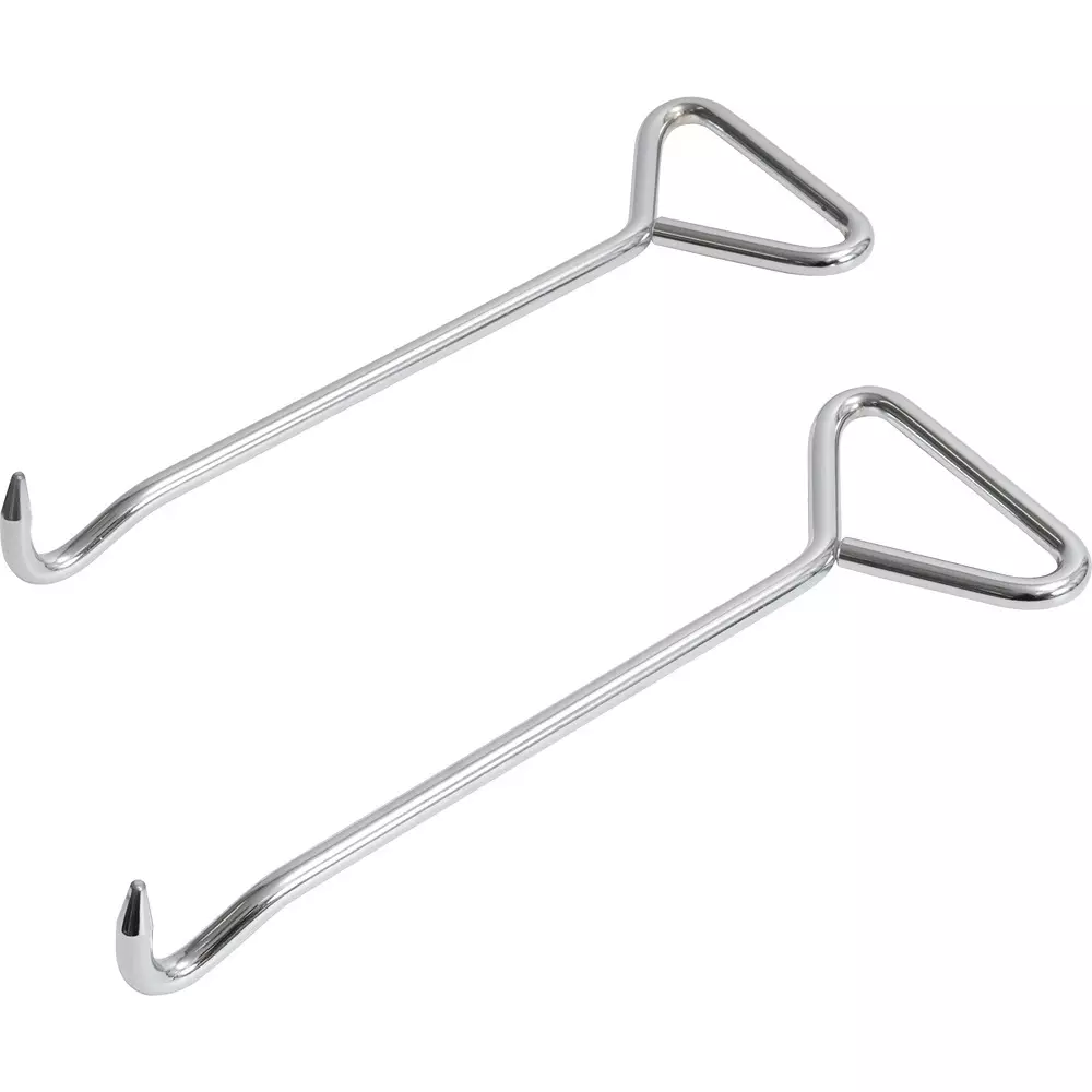 MonotaRO Manhole Cover Lifter Hook Set of 2 310 mm Overall Length, 76898877 (Set of 2 Pcs)