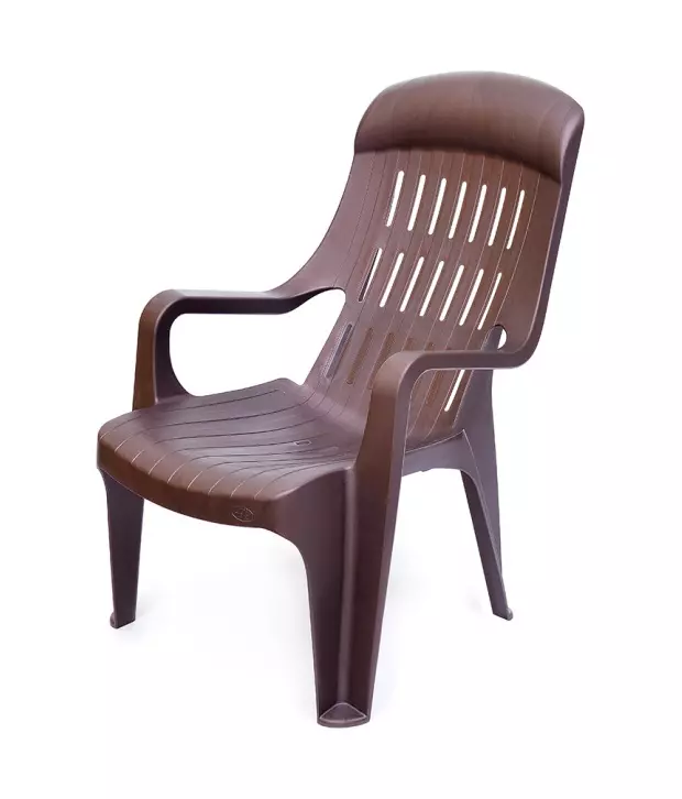 Buy Nilkamal Weekender Plastic Chair - Weathered Brown from Industrybuying.com