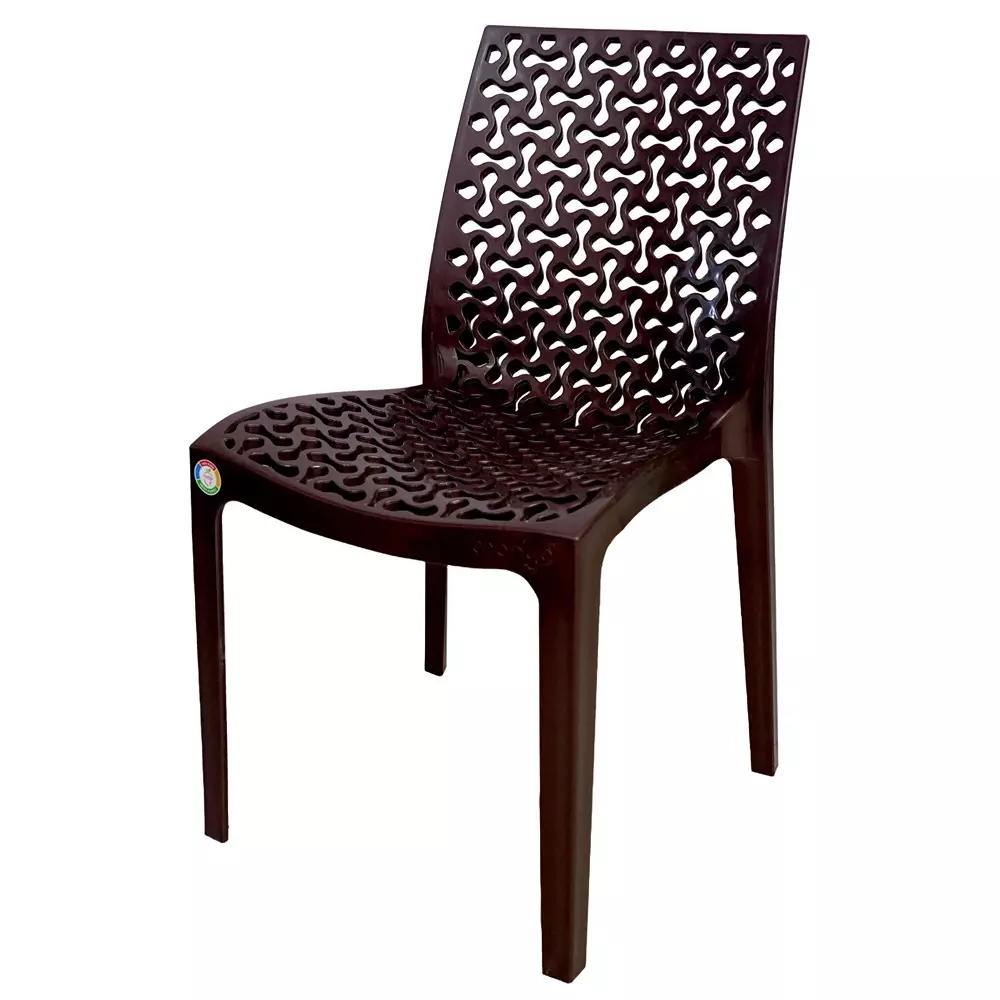 Mango Premium VANILLA Plastic Chair 419.1x419.1x812.8 mm Weather Brown for Indoors & Outdoors