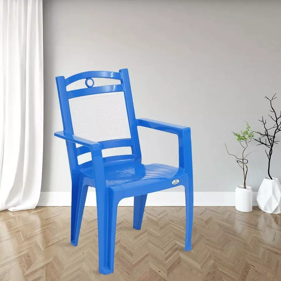 nilkamal-premium-plastic-armrest-chair-125-kg-weight-capacity-deep-blue-and-milky-white-color