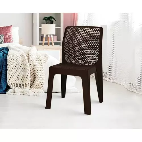 italica-oxy-series-plastic-armless-chair-brown-color-5205