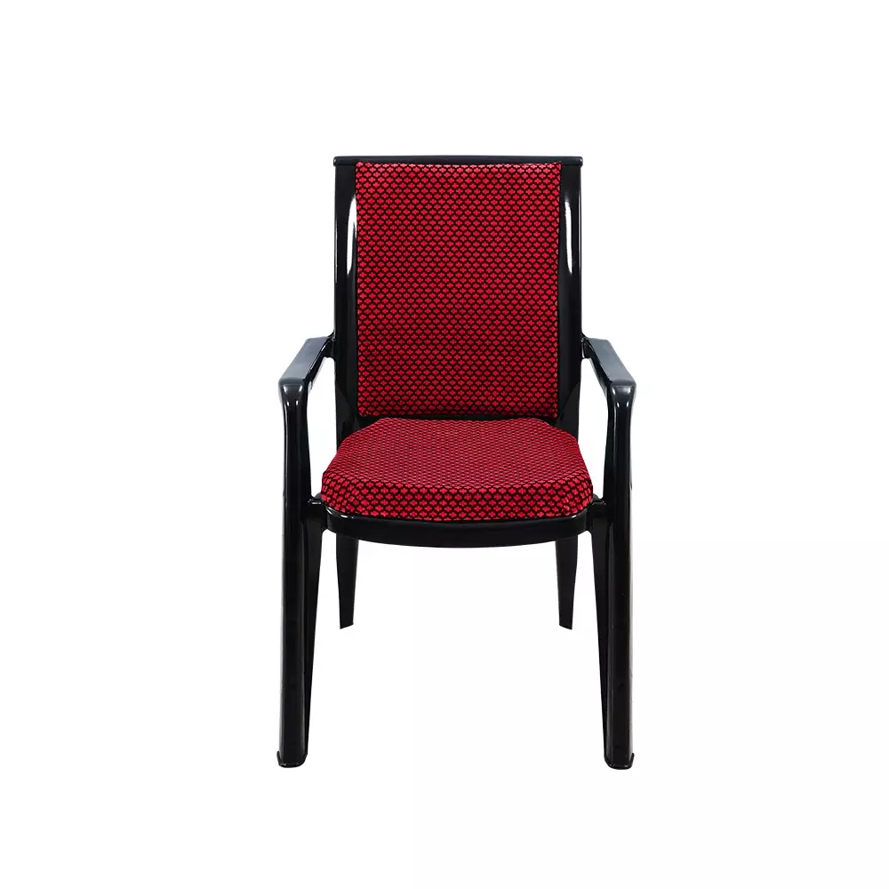 swagath-premier-plastic-cushioned-seat-with-arm-chair-red-and-black-set-of-2