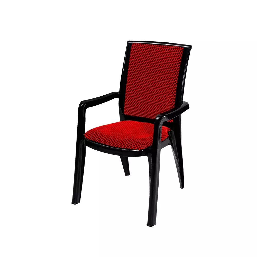 swagath-premier-plastic-cushioned-seat-with-arm-chair-red-and-black-set-of-2