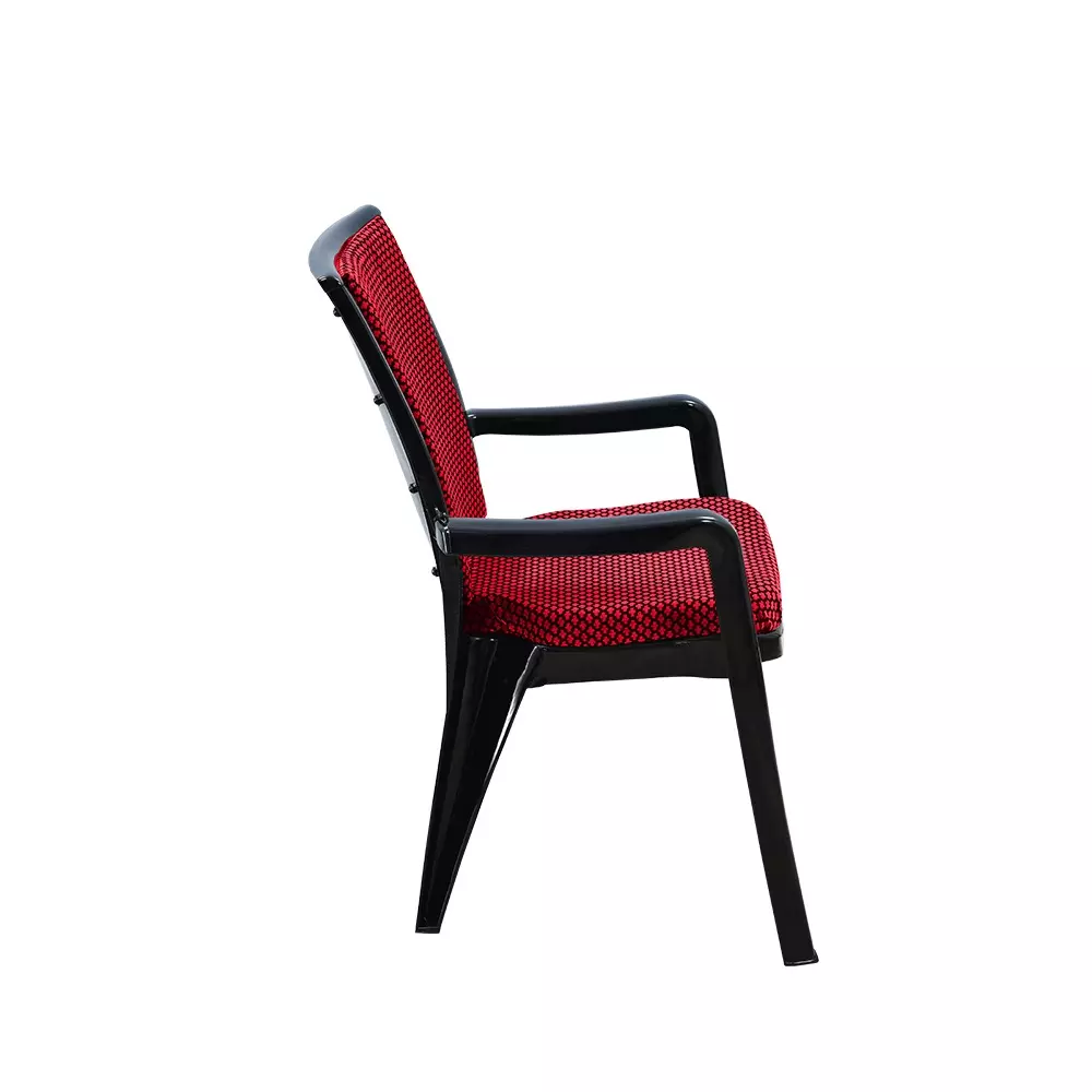 swagath-premier-plastic-cushioned-seat-with-arm-chair-red-and-black-set-of-2