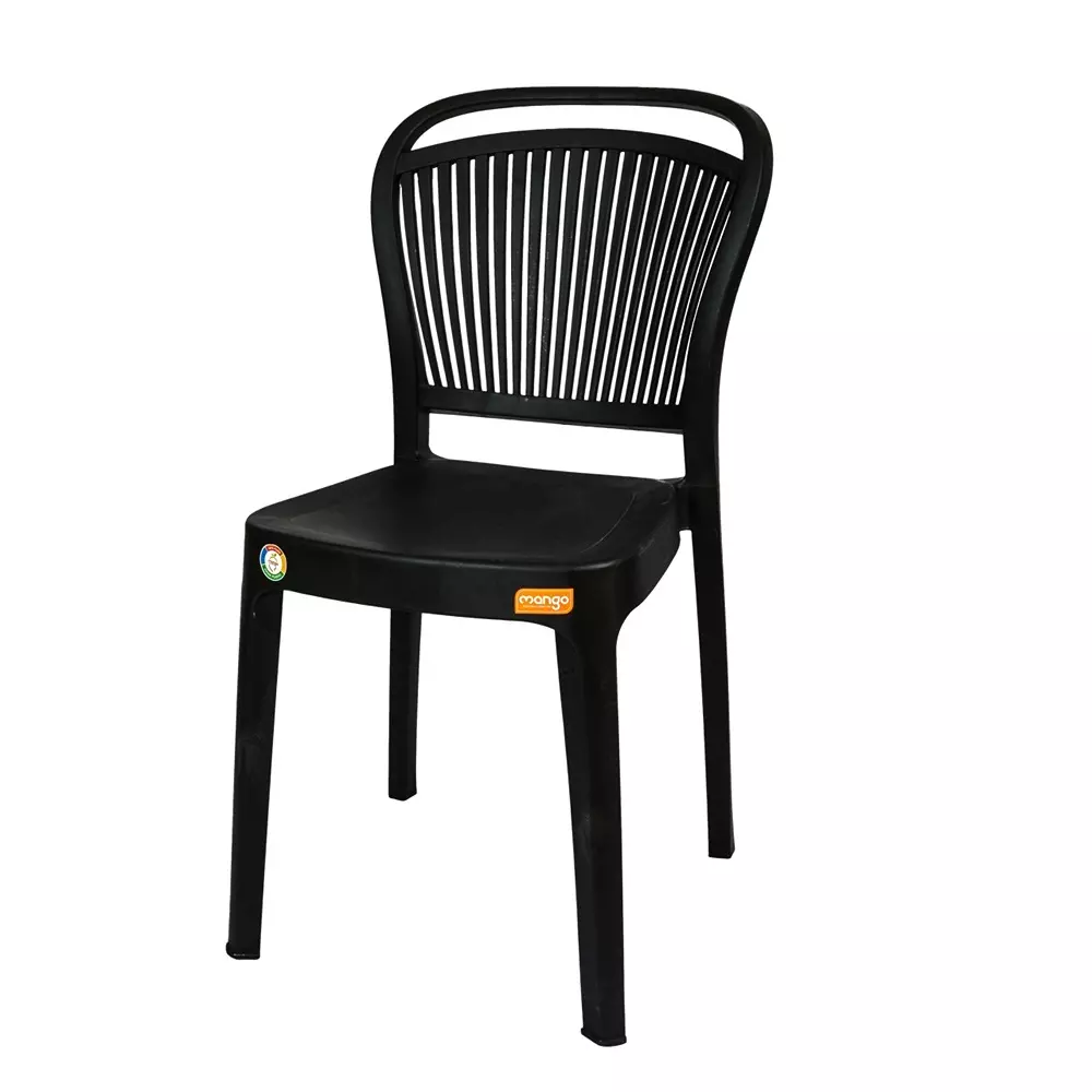 Mango SALSA Armless Chair 558.8x381x838.2 mm Jet Black for Indoors & Outdoors