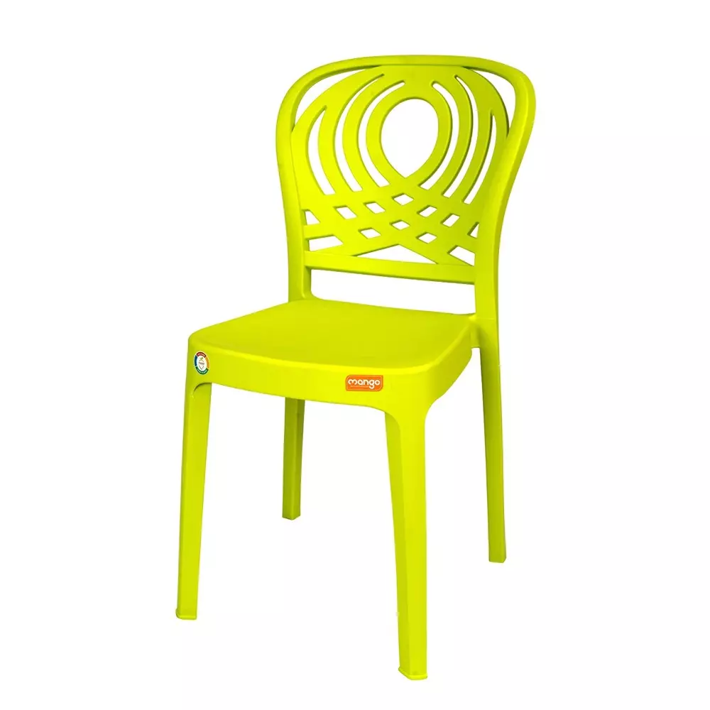 Mango SIZZLER Armless Chair 558.8x381x838.2 mm Citrus Green for Indoors & Outdoors