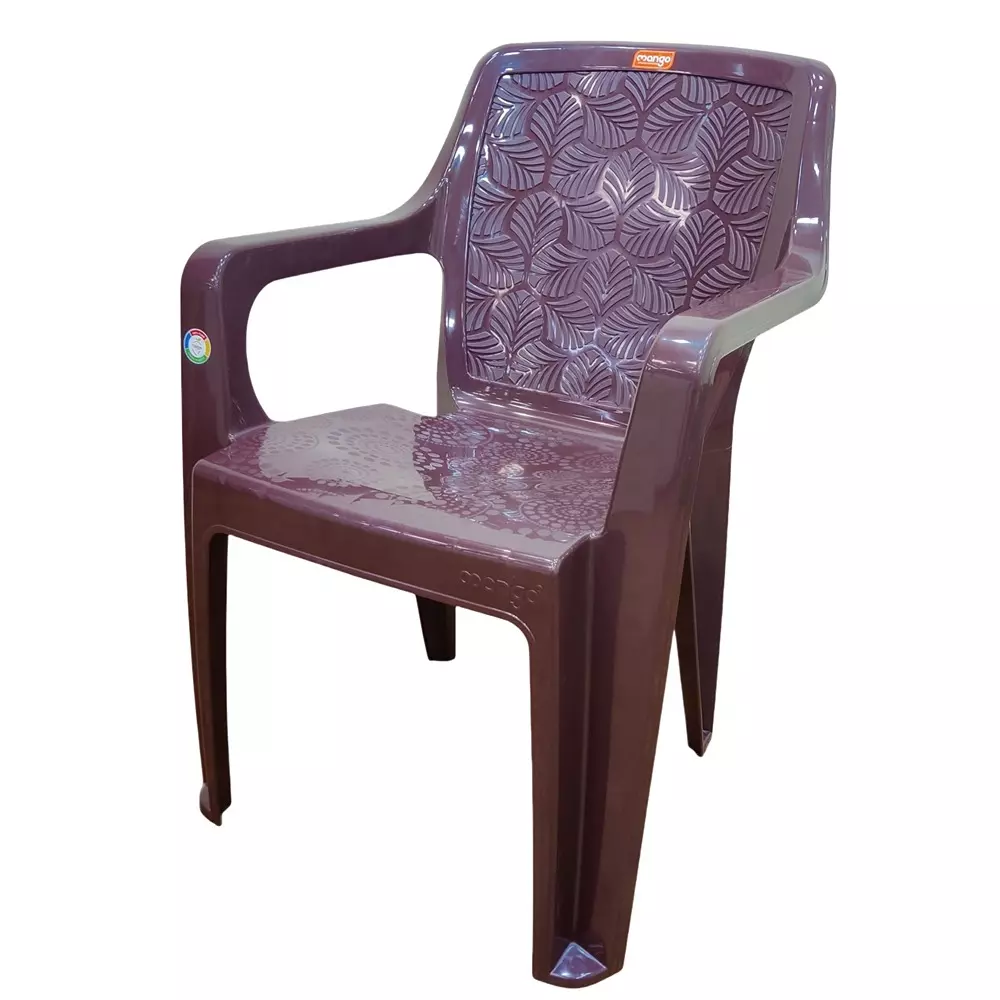 Mango Medium SATIN Plastic Chair with Armrest 439.42x548.64x812.8 mm