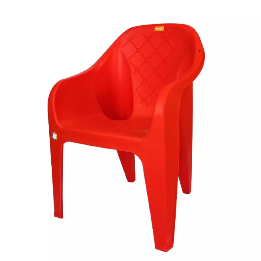 Mango Medium ZINC Plastic Chair with Armrest 430x340x290 mm Mystic Red