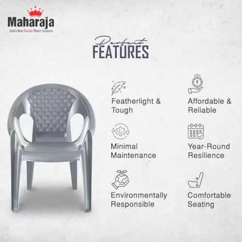 maharaja-premium-chair-with-arm-rest-ergonomic-design-silver-plastic-for-home-school-garden-office-surya601_silver-pk6-pack-of-6-pcs