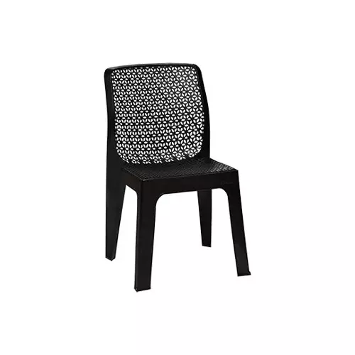 Italica Oxy Series Plastic Armless Chair Black Color, 5205