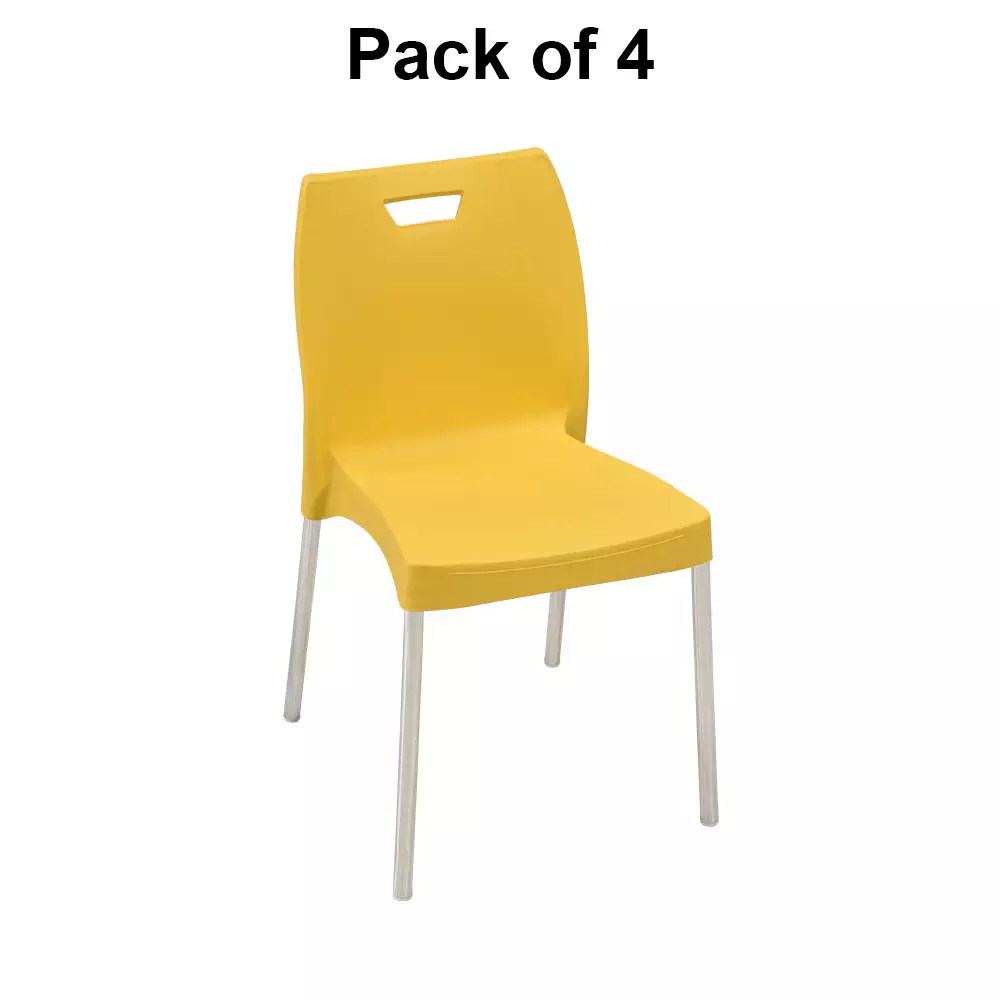 swagath-dining-chair-plastic-primary-material-stainless-steel-leg-material-pre-assembled-type-yellow-color-mintela-yl-4-pack-of-4-pcs