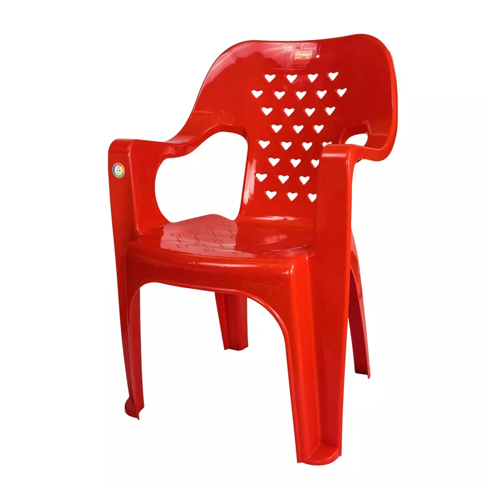 Mango Medium SYDNEY Plastic Chair with Armrest 584.2x584.2x863.6 mm, Mystic Red