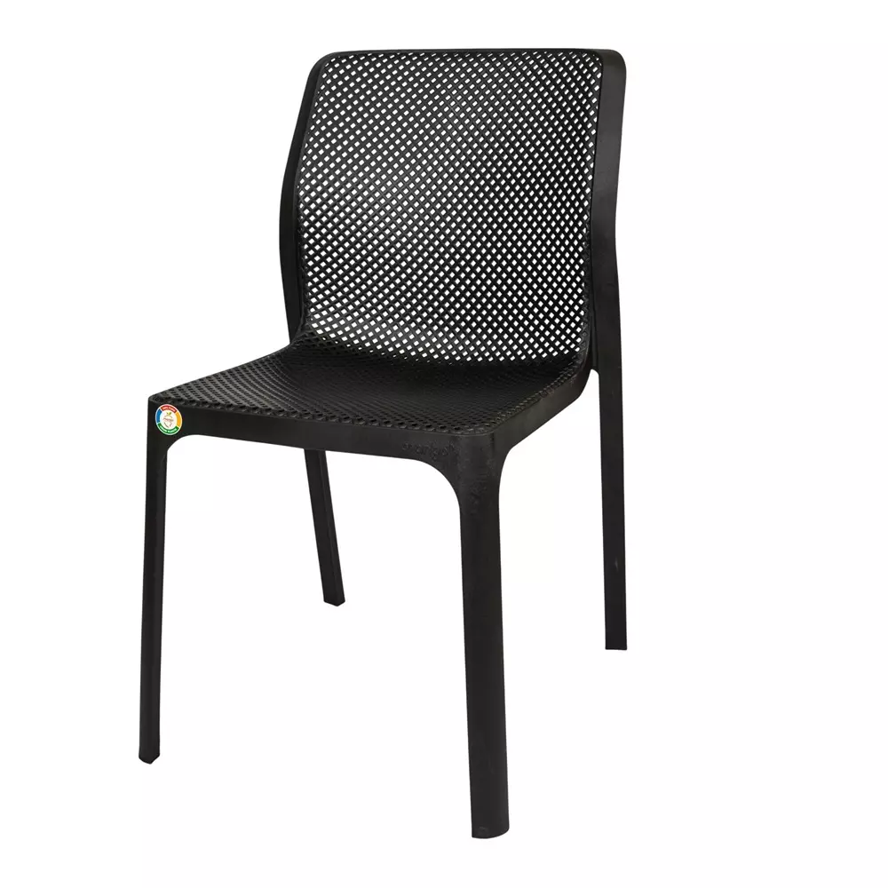 Mango Premium BELLA Monobloc Chair Glass Filled Plastic 533.4x406.4x838.2 mm Black