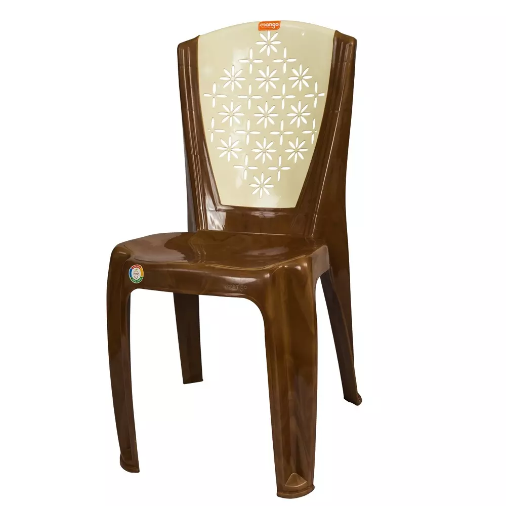 Mango SPRING Armless Chair 533.4x381x863.6 mm Sandal Wood for Indoors & Outdoors