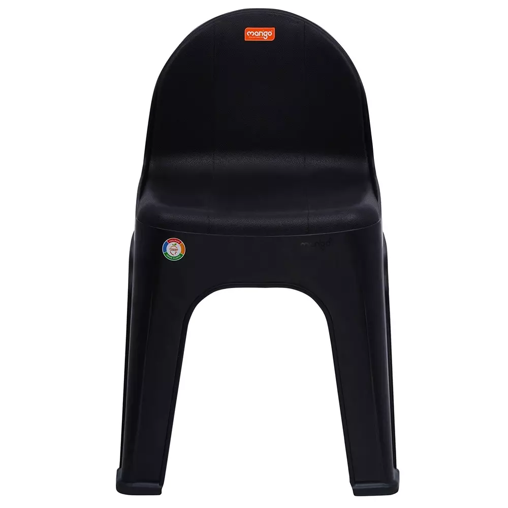 Mango Monty Cafe Chair With Armless Black 200 Kg Load Bearing Capacity Polypropylene Low Back Horeca Design