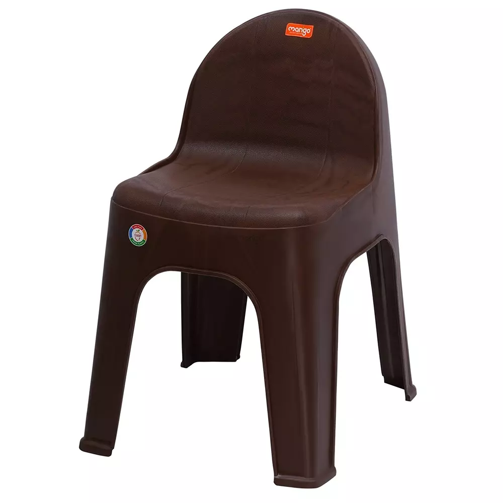 Mango Monty Cafe Chair With Armless Teak Wood 200 Kg Load Bearing Capacity Polypropylene Low Back Horeca Design