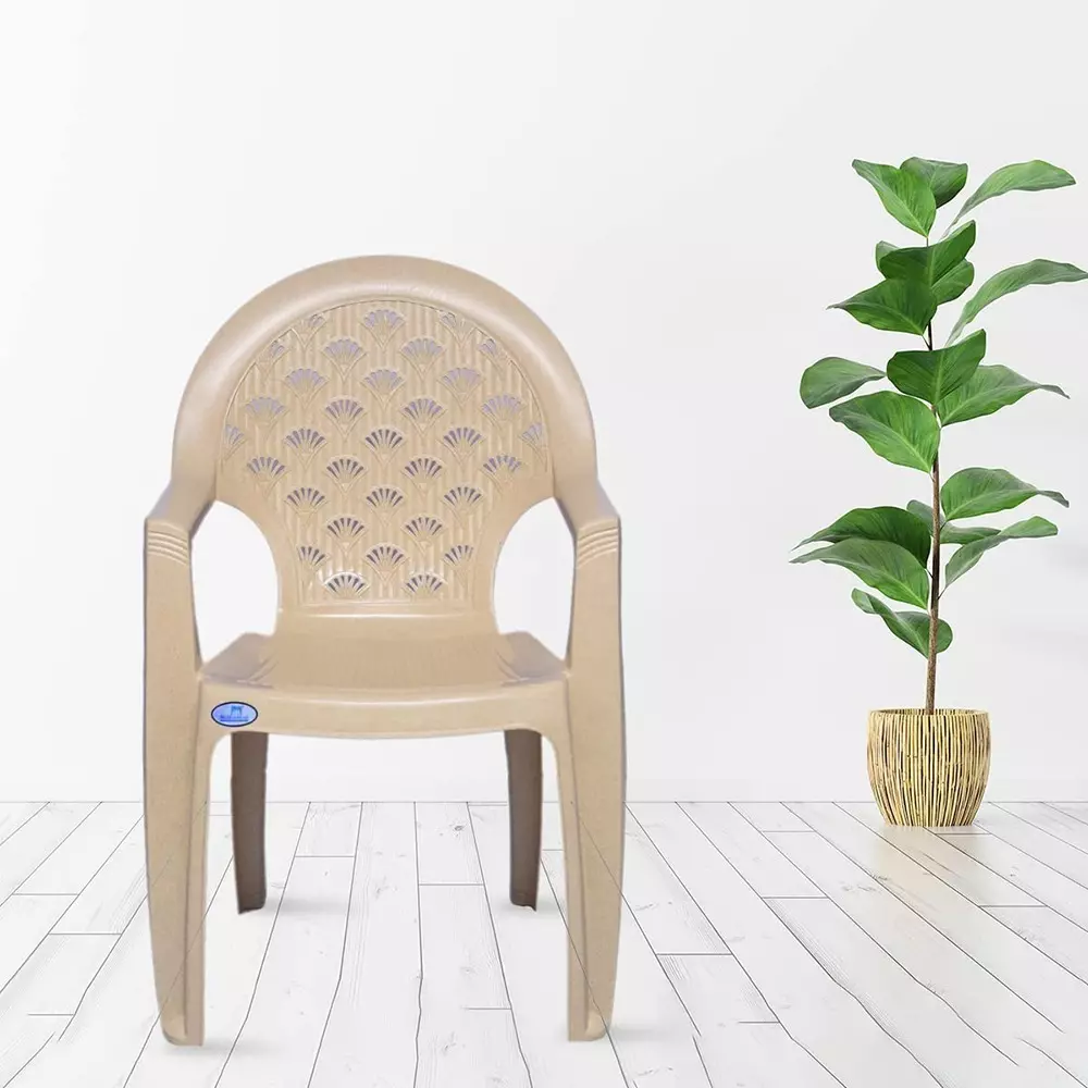 nilkamal-plastic-mid-back-armrest-chair-marble-beige-color