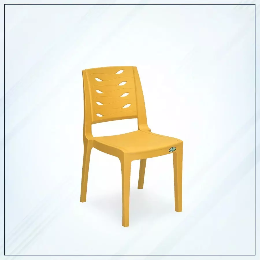 nilkamal-fern-plastic-armless-chair-mustard-yellow-color
