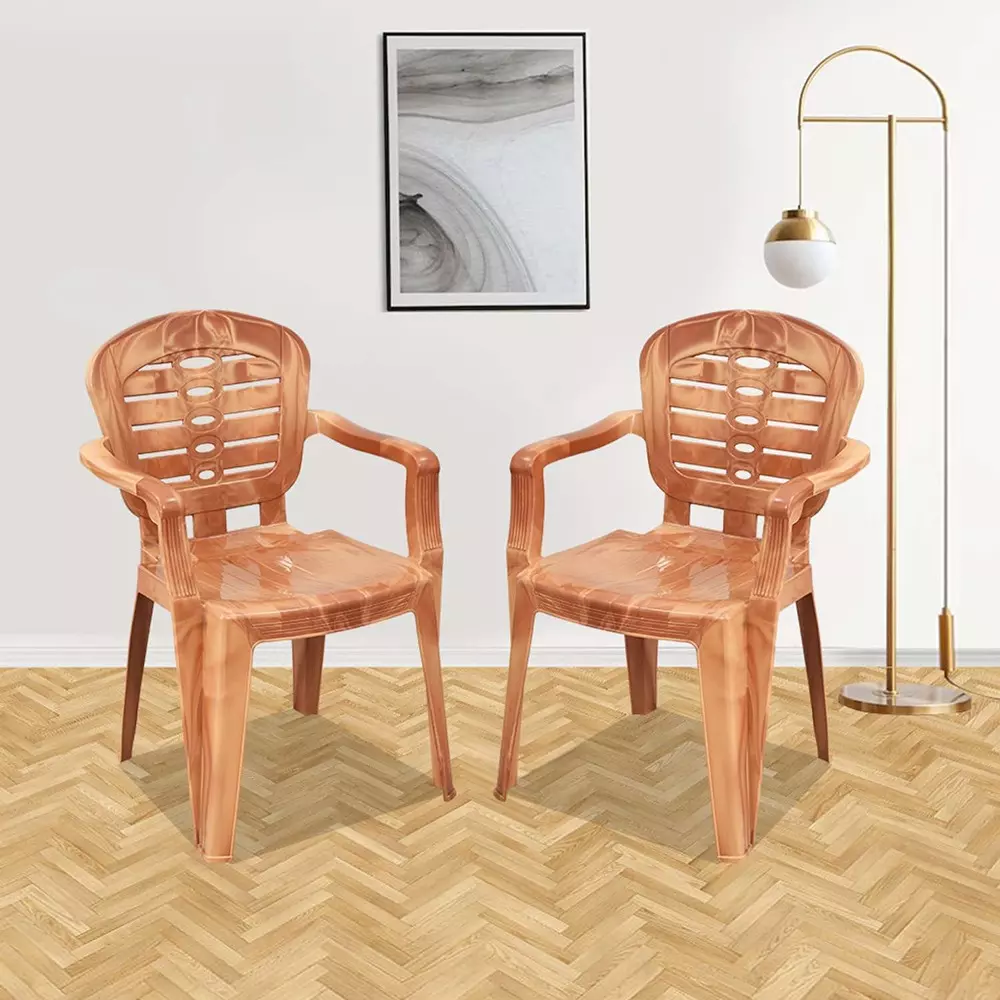 swagath-plastic-chair-with-arm-rest-sandalwood-matte-finish-100-kg-load-capacity-high-back-for-indoor-outdoor-use-sw-1502
